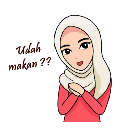 hijab cartoon, athos turban, motive der muslime, muslimische kinder, grüße der muslime