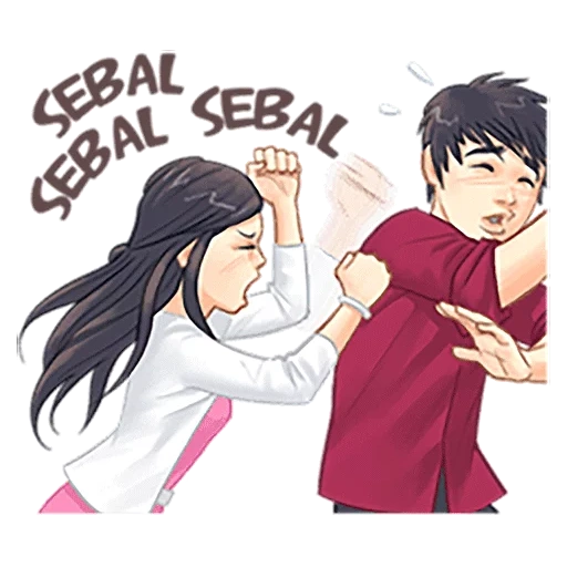 casal de anime, animação fofa, luwo sasa line, feby putri fiersa besari, luwo sasa inglês language line