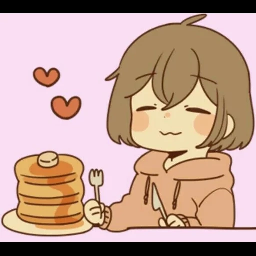 chibi, peinture de figures chibi, frank remark, pancakes d'anime, belle image de pfp pour bt