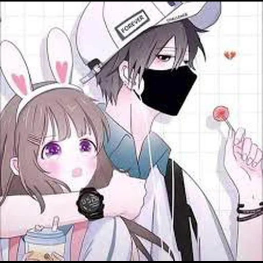 couple anime, anime mignon, personnages d'anime, dessins de vapeur d'anime, beaux dessins d'anime