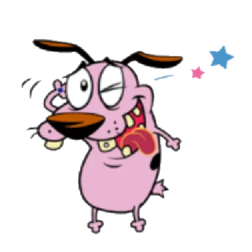 dog, timid courage, a timid dog, courage is a cowardly dog