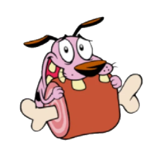 timid courage, a timid dog, courage is a cowardly dog, dogs with cowardly courage season 1, brave and cowardly dog stickers