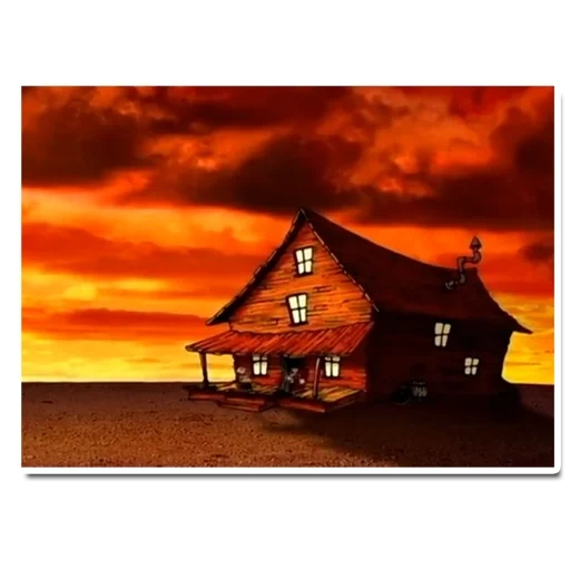 nature, night house, petite maison solitaire, champ de chalet la nuit, paysage de l'oklahoma