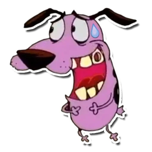 dog, a timid dog, sketch of a dog with cowardly courage, cowardly kittens and dogs, courage cowardly dog animation series