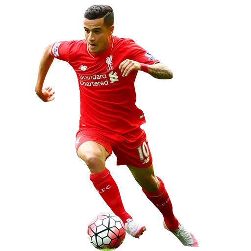 philippe coutinho, coutinho full growth, coutinho is a transparent background, roberto firmino white background, football player philippe coutinho drawing