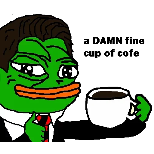 pepe coffee, pepe kröte, der frosch von pepe, pepe kröte tee, pepe tee für den frosch