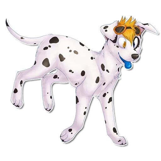 dalmatian, anjing dalmatian, sosok dalmatian, figure dalmatian female, foil dog dalmatian