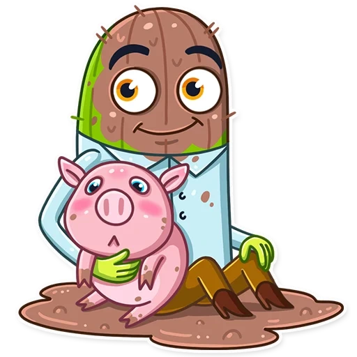 pig, cactus, homemade pig, about peppu's pig