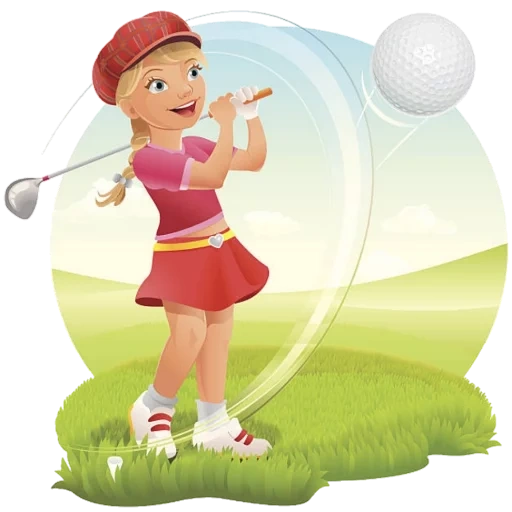 гольфист, play golf, golf ball, гольф мультяшный, профессиональный гольфист