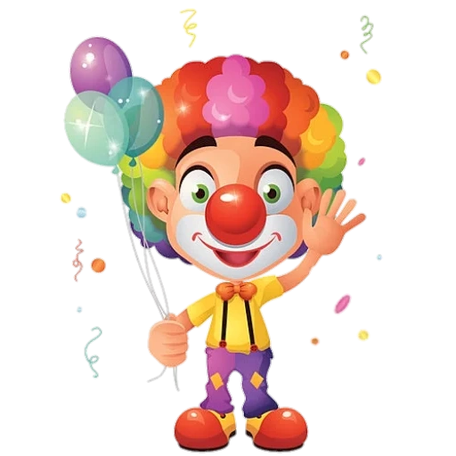 клоун, клоун лицо, веселый клоун, клоун детский, клоун веселый шариками детский
