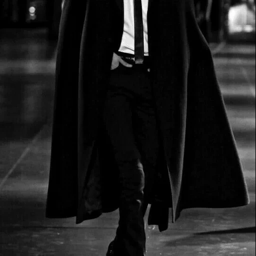 темнота, мода мужская, черный стиль, черное пальто, мужчина черном пальто