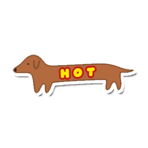 dog, die wurst, dackel abzeichen, der dackel, dackel hot dog