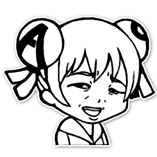 diagram, anime chibi, anime yang marah, lukisan tokoh chibi, anime smiley face