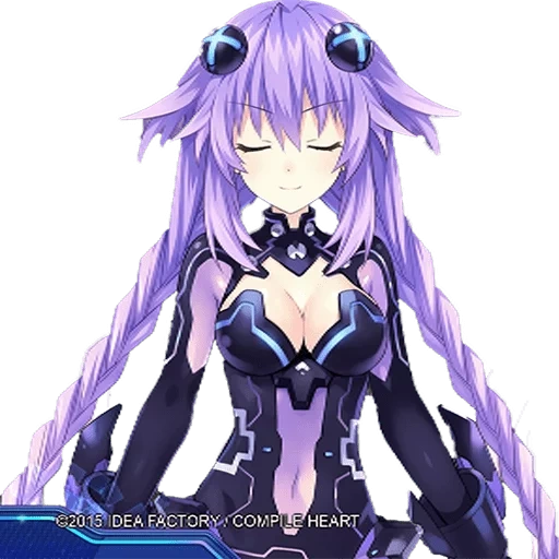 anime de neptunia, netúnia da deusa, renascimento de netúnia, netunia de hiperdimensão, hyperdimension neptunia purple heart