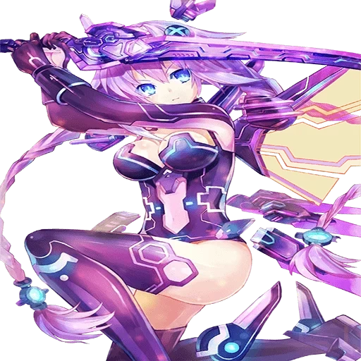 hyperdimension neptunia, hyperdimension neptunia vii, edad superdimensional de neptuno, hyperdimension neptunia purple heart, superdimensional neptuno purple animation