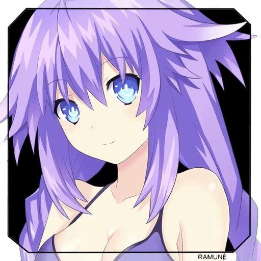 hiperdimensi neptunia, hiperdimensi neptunia purple heart, hyperdimension neptunia sister of ner, gadis anime dengan rambut ungu muda