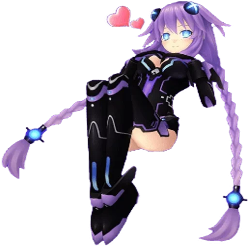 neptunia dewi, hiperdimensi neptunia, neptunia purple heart render, hiperdimensi neptunia purple heart, hiperdimensi neptunia anime ungu