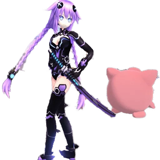 dibujo de renderizado de anime neptunia, hyperdimension neptunia, hyperdimension neptunia 3, hyperdimension neptunia purple heart, hyperdimension neptuno corazón púrpura