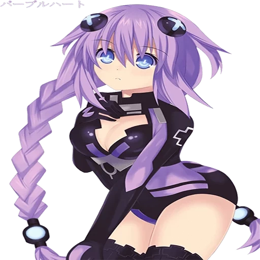neptunia dewi, neptunia purple heart, hiperdimensi neptunia, hiperdimensi neptunia anime ungu