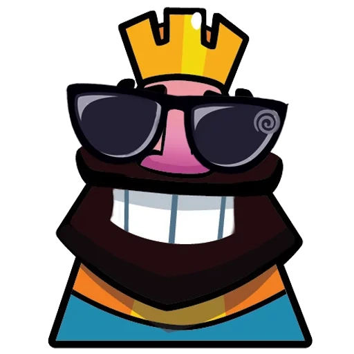 clash royale, trompeten-piano king, gackern haha horn, laugh king horn