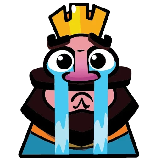 clamp the piano, clash royale, king of the claw of the piano, king cries claw piano, crying king