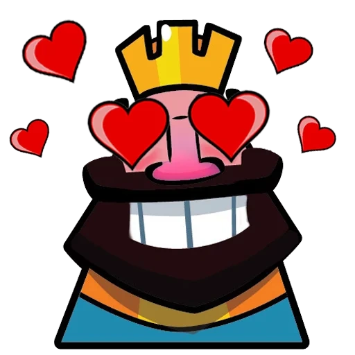 clash royale, piano de trombeta do rei, piano de chifre de expressão, símbolo de expressão de piano de calça de trombeta de wang, chifre do rei do riso