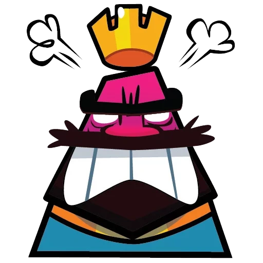 clash royale, game of claws of the piano, clash of the piano king, king of the claw of the piano, emoji king of the clash royal