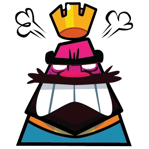 clash royale, desempenho de piano em forma de sino, rei de piano em forma de sino, piano de trombeta do rei, expressão de piano rei chifre