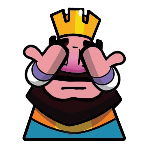 clash royale, king trompetenpiano, king trompet piano vtv, king trompet piano emotion, trompetenförmiger klavierausdruck könig weint