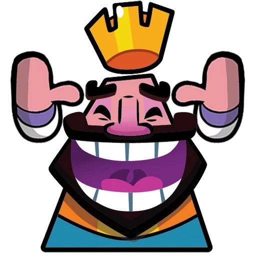 corno per pianoforte, clash royale, clash royal emotes, emoticon di re pianoforte svasato, emoticon pianoforte a tromba wang ridacchiando