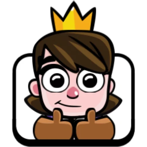 clash royale, clash royale emotes, clash royale princess, conflict royal expression princess