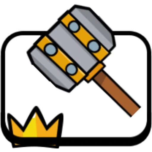 piano horn, clash royale, expression hammer, icon hammer, clash royale emotes