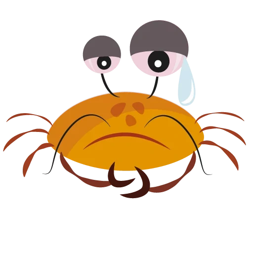 crabe, crabe, le crabe rampe, dessins de crabe, coloriage de crabe