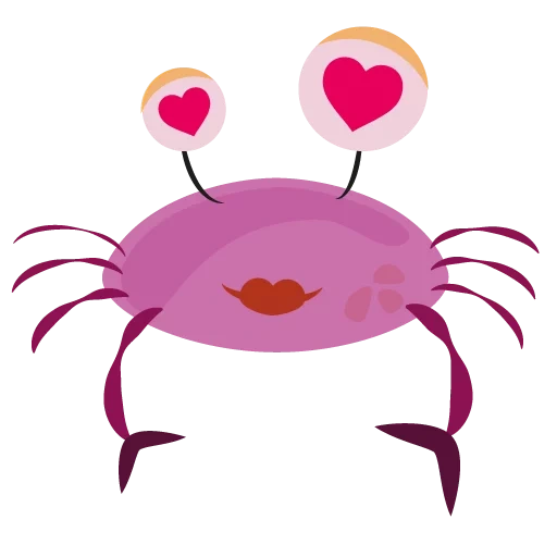 crabe, crabe, crabe mignon, crabe clipart, crabe triste