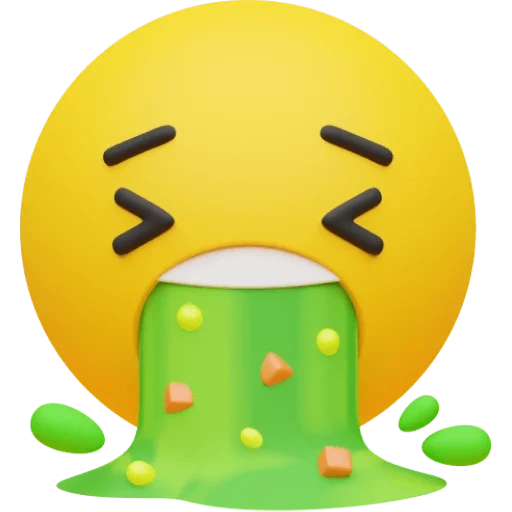 face vomiting emoji, smiley is sick, emoji stickers, emoticons emoji, emoji