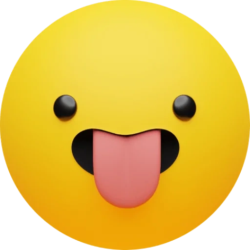 emoji android, emoji autocollants, emoji emoticons, emoji, visage avec langue souriante