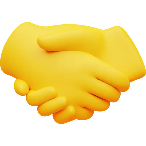 tangan tersenyian, emoji handshake, handshake smileik, emoji handshake, handshake