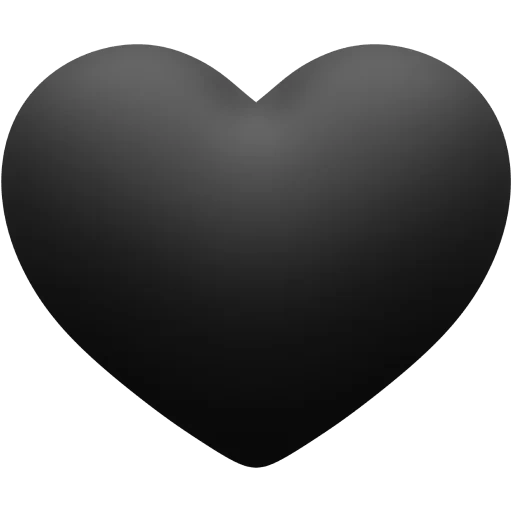corazón negro, corazón negro, emoji corazón negro, corazón negro sobre un fondo transparente, corazón