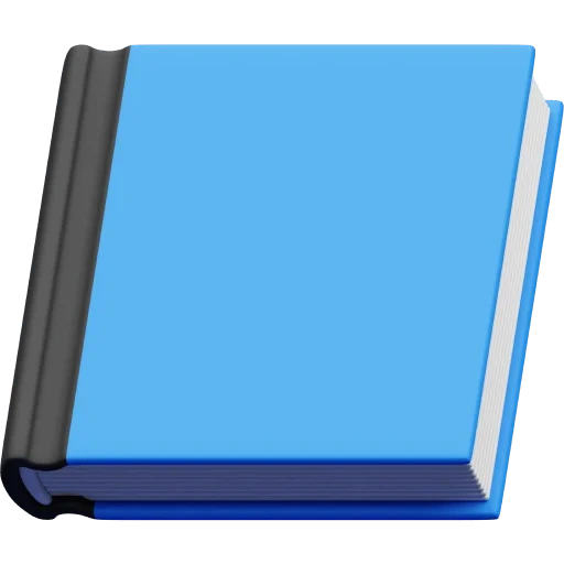 blue square book, buch blau, buch geschlossen blau, blau blau pr, buch 3d symbol