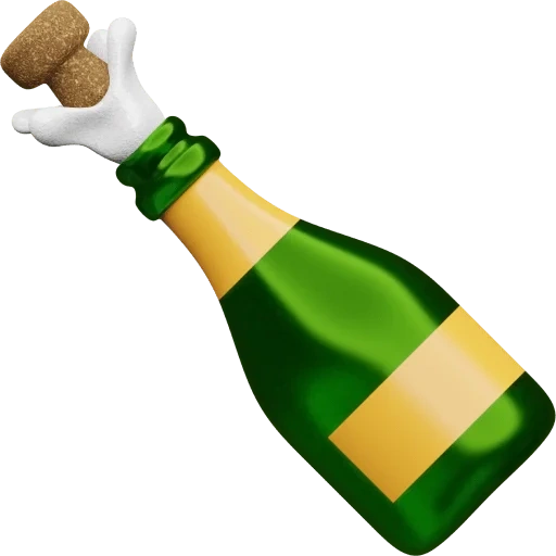 emoji champagne, emoji bottiglia di champagne, emoji champagne, emoji champagne, icona bottle
