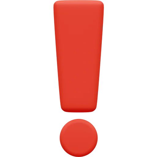 exclamation sign, red exclamation mark, the exclamation mark of red emoji, the exclamation mark on the red background, exclamation sign on a white background