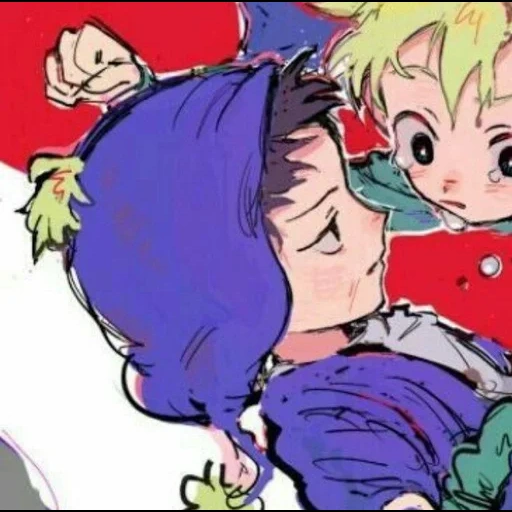 animación, pareja de animación, twick south park, mirio midoria eli, hunter x hunter 3