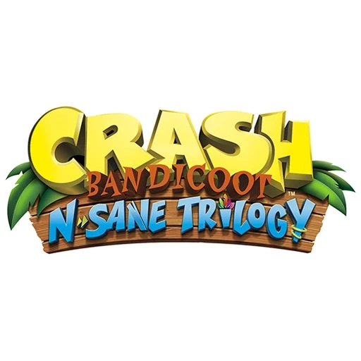 crash bandicoot, crash bandicoot n sane trilogy, крэш бандикут трилогия логотип, crash bandicoot n sane trilogy logo, crash bandicoot n sane trilogy логотип