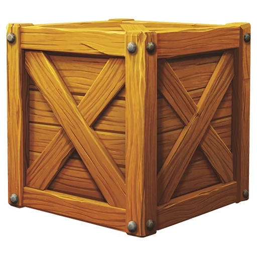 wooden case, wooden box, wooden box in front, 3d model of wooden box, wooden square box