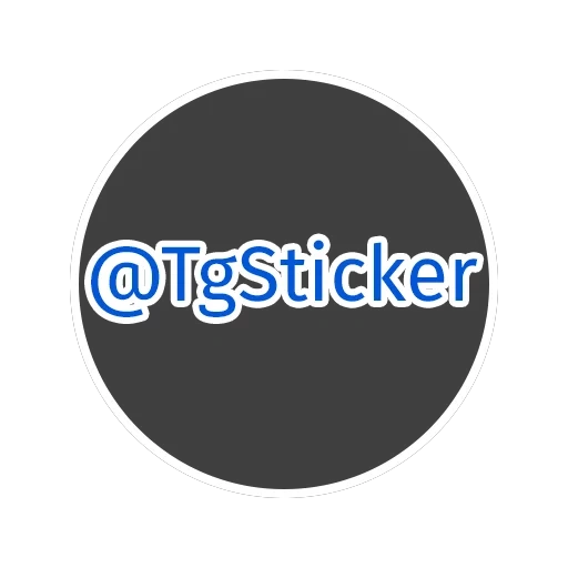 sign, round sticker, self-adhesive logo