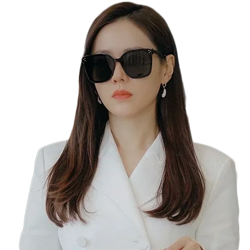 женщина, девушка, корейская мода, модные солнцезащитные очки, женские солнцезащитные очки