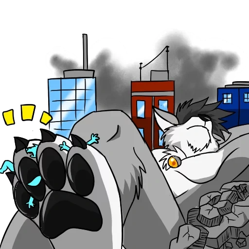 animation, animation funny, foot smell furry, frey giant city, frie sleeps alone and grieves