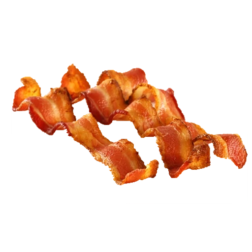 bacon, vaxei bacon, bacon waksi, corda de salmão de bacon, tabelas de bacon 150 gramas