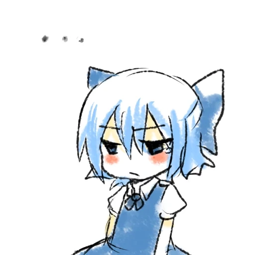 red cliff animation, animation art, chibi animation art, cartoon character, touhou hisoutensoku