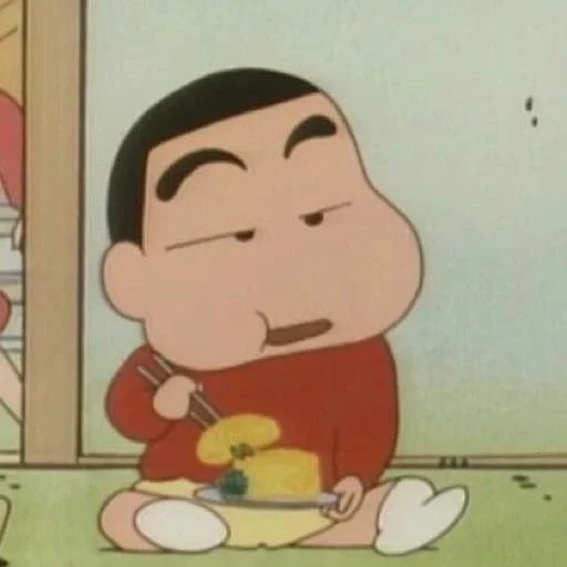 asiático, xingtian, caricatura, shin chan